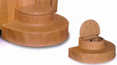 Spa Step & Storage - Rounded