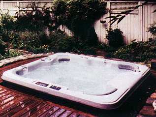 Spa with Bushes