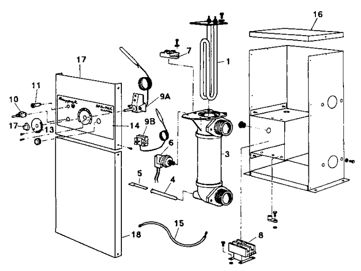 Raypak ELECTRIC SPA PAK - ELS 552