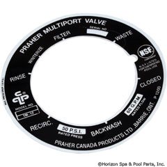 27-253-1150 - Decal Alu-Foiled, Top Mount 1-1/2 Inch Valve - E5-T1 - 27-253-1150