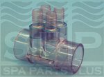 11-4454 - Manifold PVC,Water,ITT,2 Inch Spg x 1-1/2 Inch S x (4) 3/4 Inch RB Ports - 11-4454