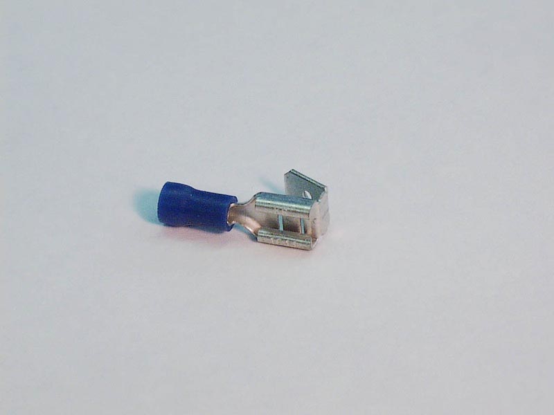1640 - Wire Terminals,.250 Double Up,16-14 Gau,Blue,(25 Pk) - 1640