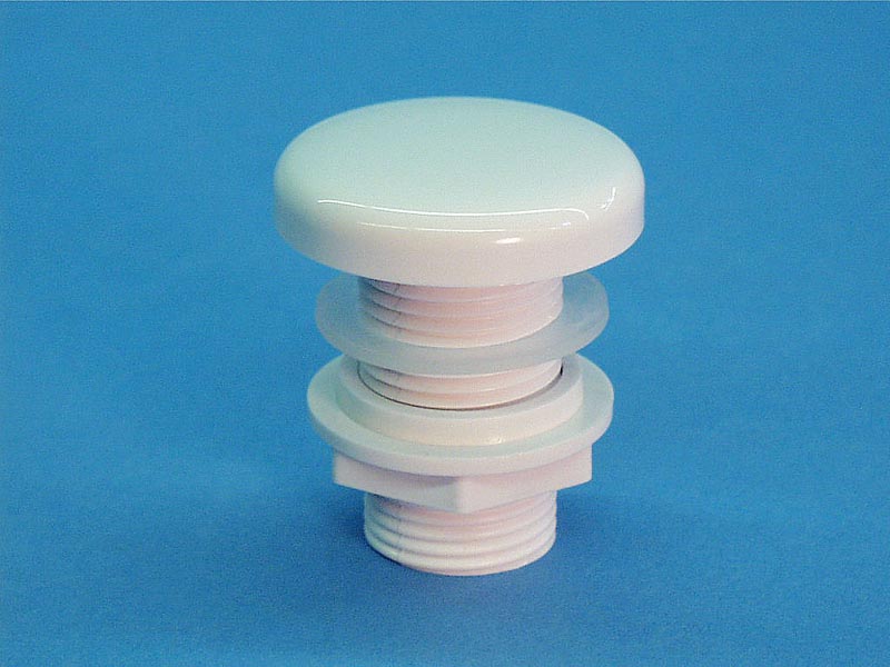 3652 - Air Control,G/GIND,Top Draw Smth Cap,1/2 Inch P,1-5/16 Inch Hole,Wht - 3652