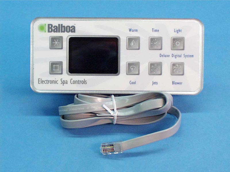 51058 - Spa Side Cntrl,Electr,BALBOA,Serial Dlx(Old Style)8BTN,LCD - 51058