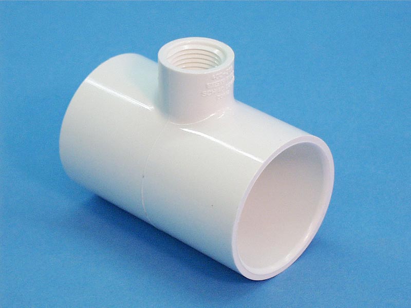 60-1011 - Fittings PVC,Tee,HUGHES,1-1/2 Inch S x 1/2 Inch FPT - 60-1011