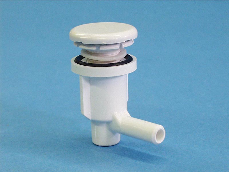 670-2200 - Air Injector,WATERW,Lo-Pro Ell,3/4 Inch H,3/8 Inch Barb,Wht - 670-2200