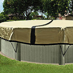 The Ultimate Winter Cover For Above Ground Pools - Self Draining, Heavy ...